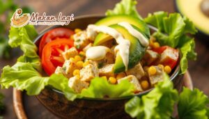 Salad Tempe Avocado sehat dengan rasa gurih dan segar.