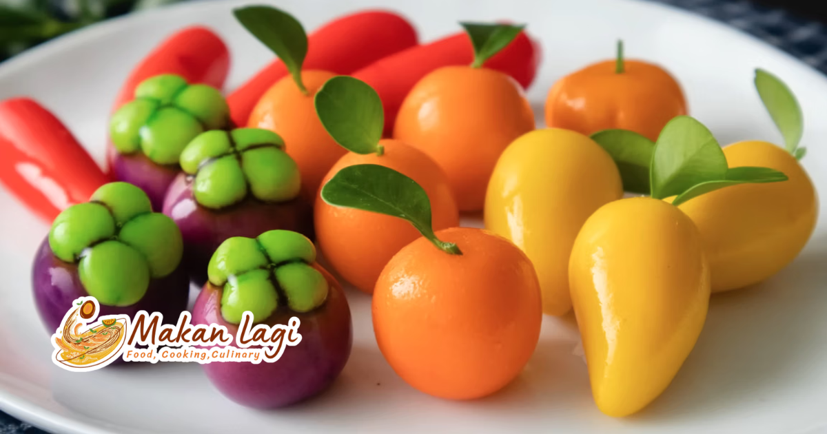 Resep Lukchup Thailand Manis Unik dan Menarik Foto hasil resep lukchup thailand dengan warna cerah dan tekstur mengilap