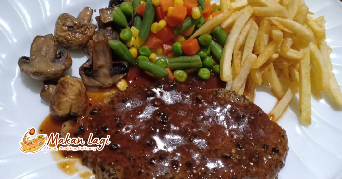 Steak Sapi Lada Hitam Sajian Daging Premium steak sapi lada hitam juicy gurih