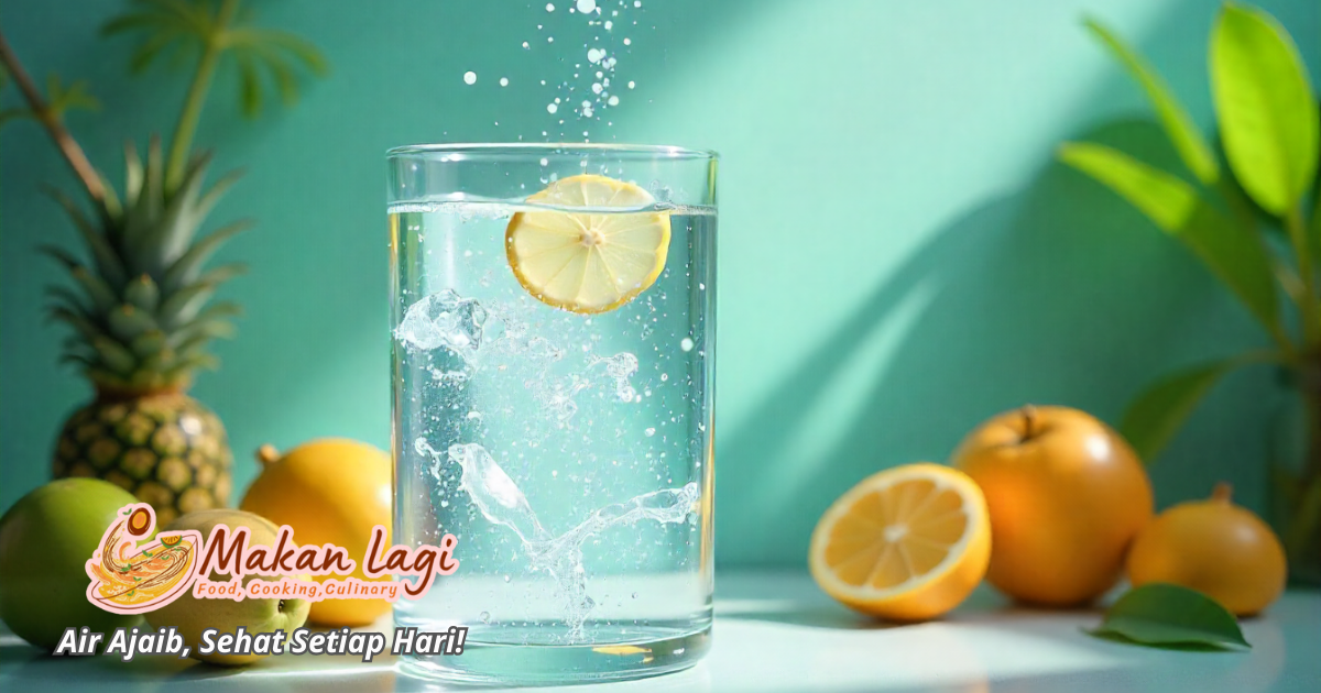 Ilustrasi minuman sehat apa itu magic water untuk kesehatan tubuh